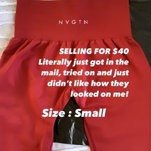 NVGTN Seamless Carmine Red Leggings